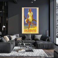 Great Barrier Reef Vintage Travel Poster PosterGoat