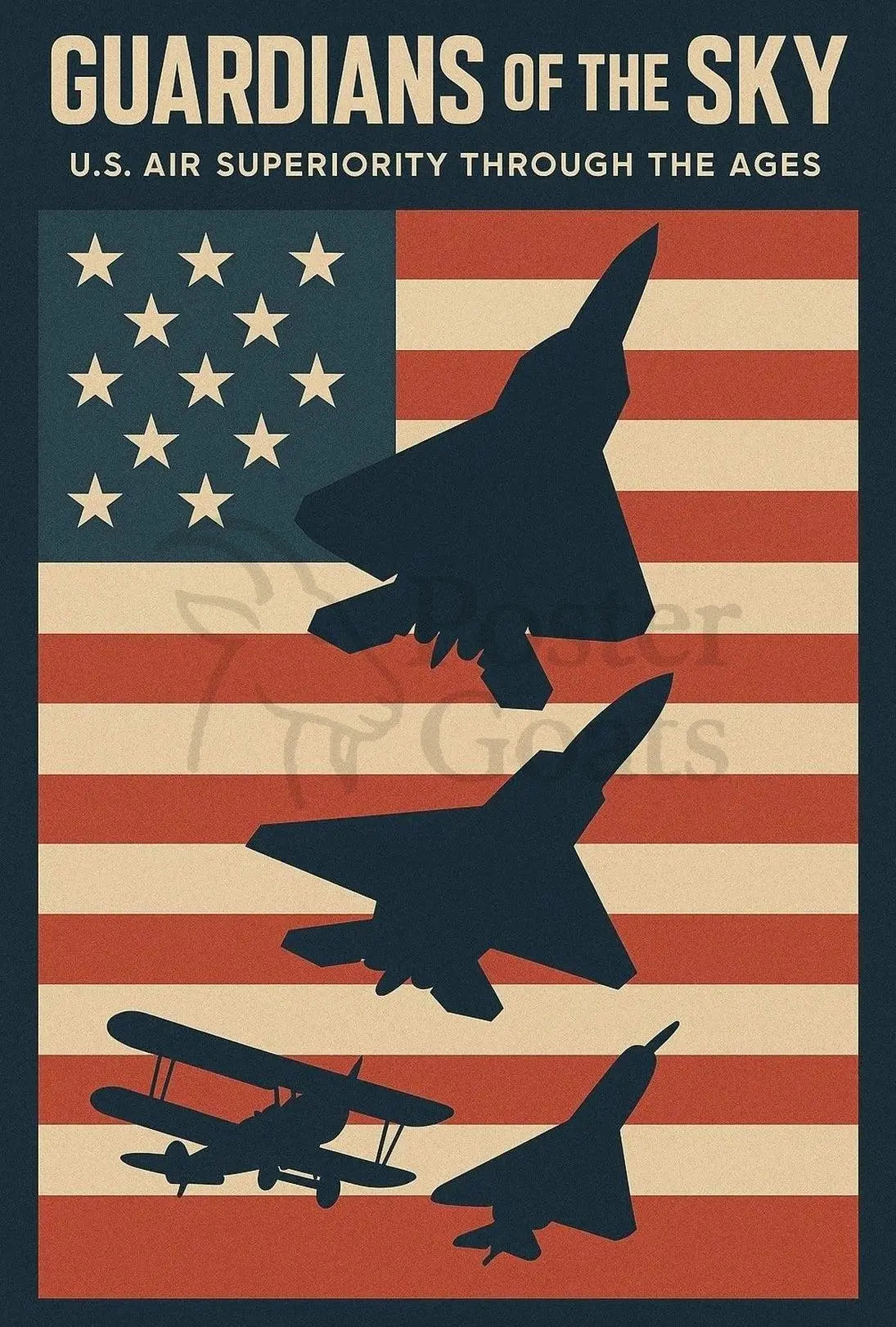 Guardians of the Sky U.S. Aviation Poster Wall Art PosterGoat