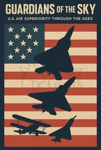 Guardians of the Sky U.S. Aviation Poster Wall Art PosterGoat