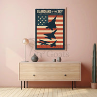 Guardians of the Sky U.S. Aviation Poster Wall Art PosterGoat