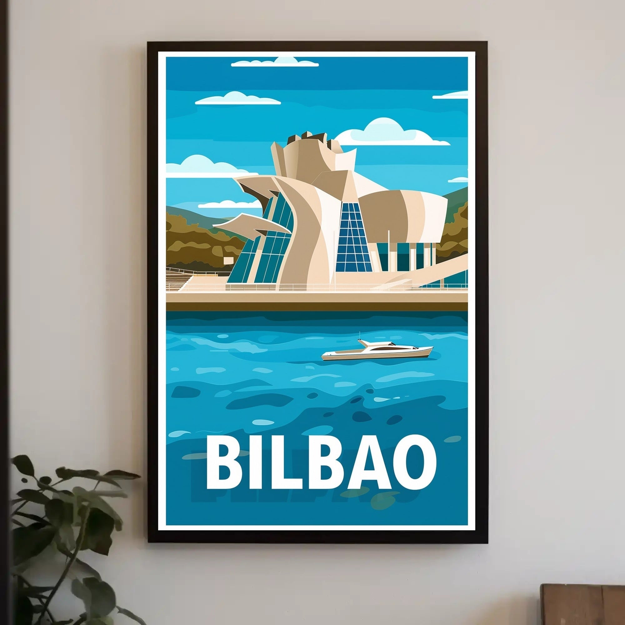 Guggenheim Museum Bilbao Urban Art Travel Poster PosterGoat