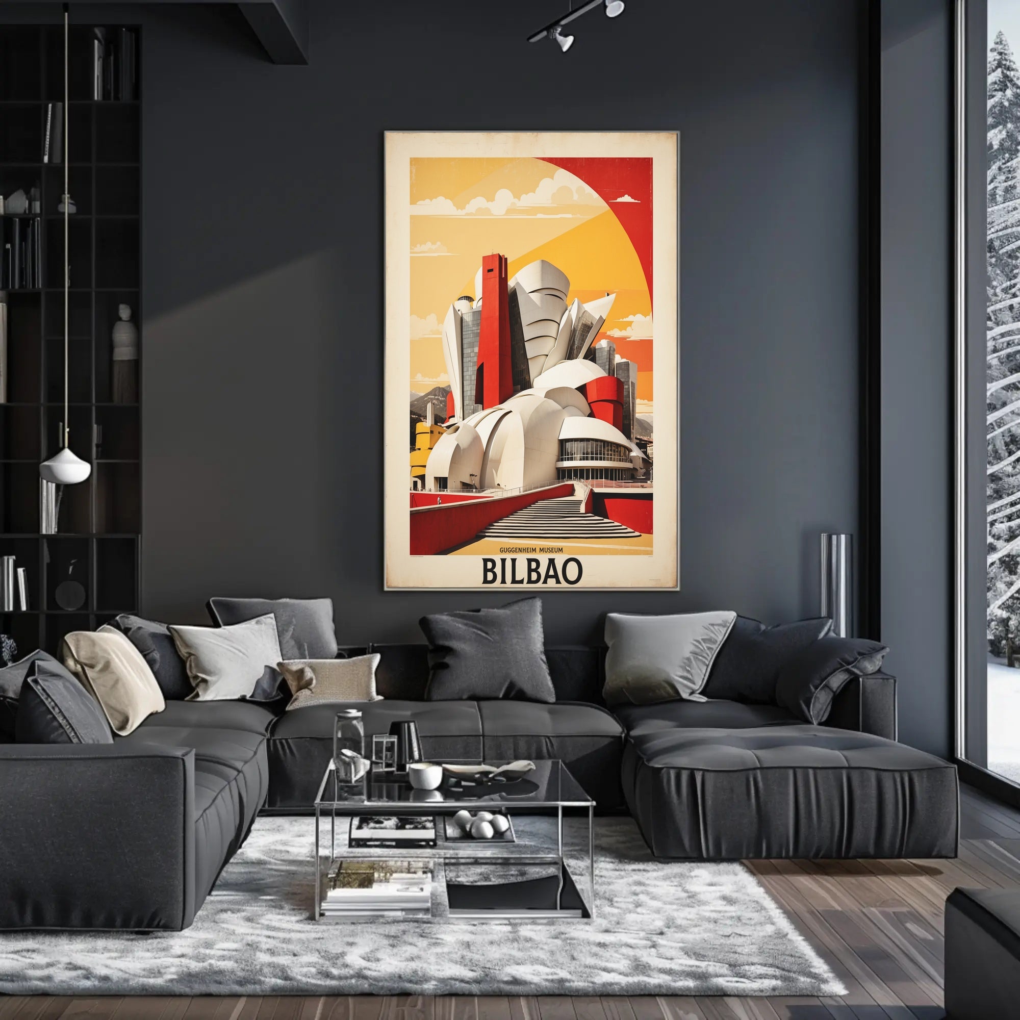 Guggenheim Museum Modern Art Urban or Cityscape Poster PosterGoat