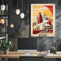 Guggenheim Museum Modern Art Urban or Cityscape Poster PosterGoat