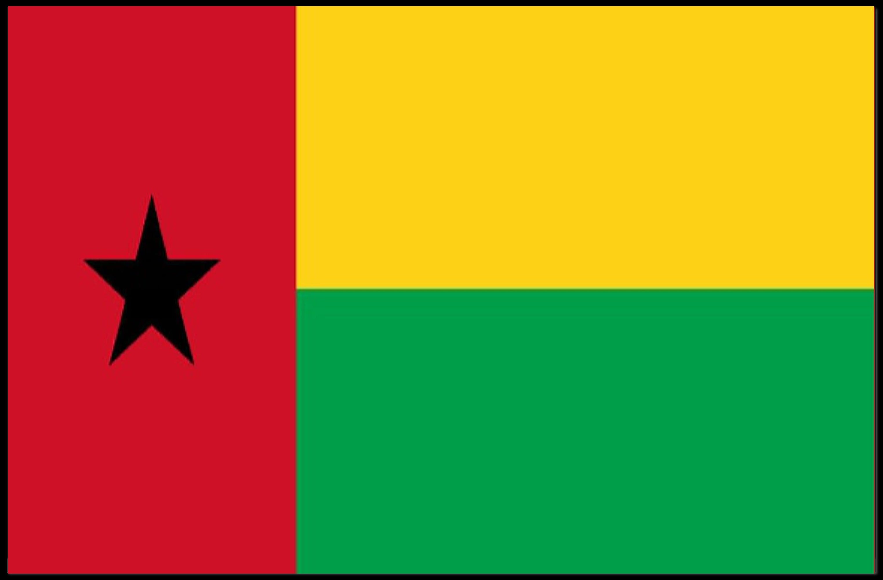 Guinea-Bissau National Pride Country Flag Poster PosterGoat