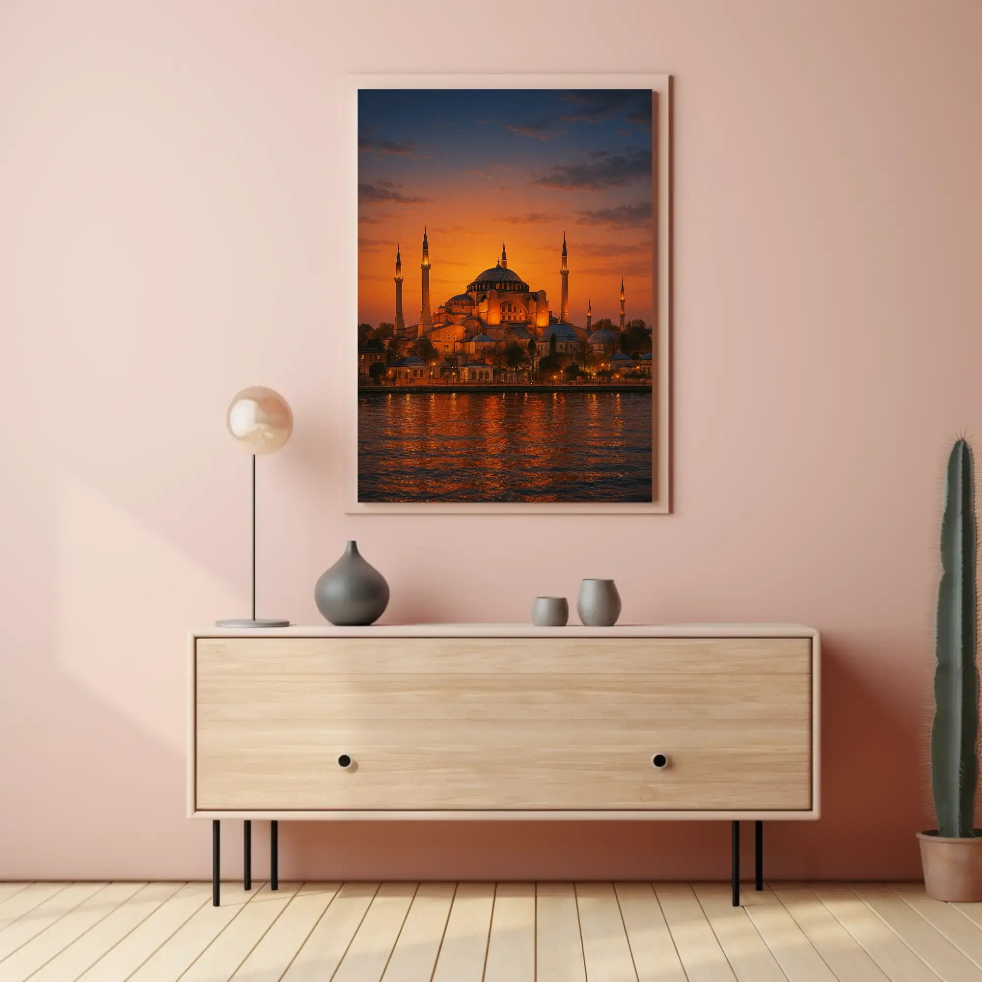 Hagia Sophia by Sunset Istanbul Cultural Heritage Poster PosterGoat