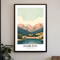 Hamilton Scenic Landscape Travel Poster PosterGoat