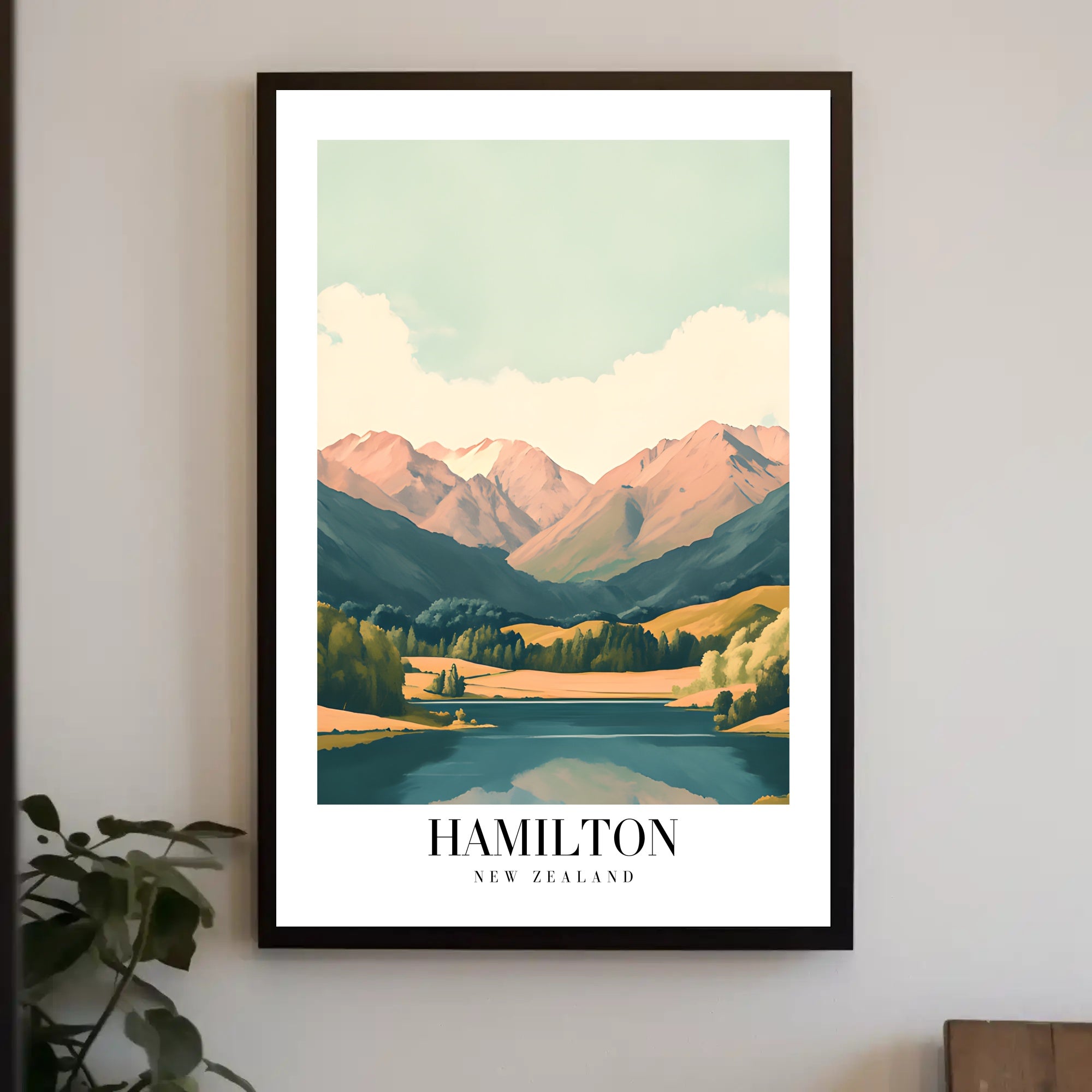 Hamilton Scenic Landscape Travel Poster PosterGoat