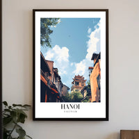 Hanoi's Scenic Urban Panorama: Travel Poster PosterGoat