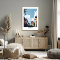 Hanoi's Scenic Urban Panorama: Travel Poster PosterGoat