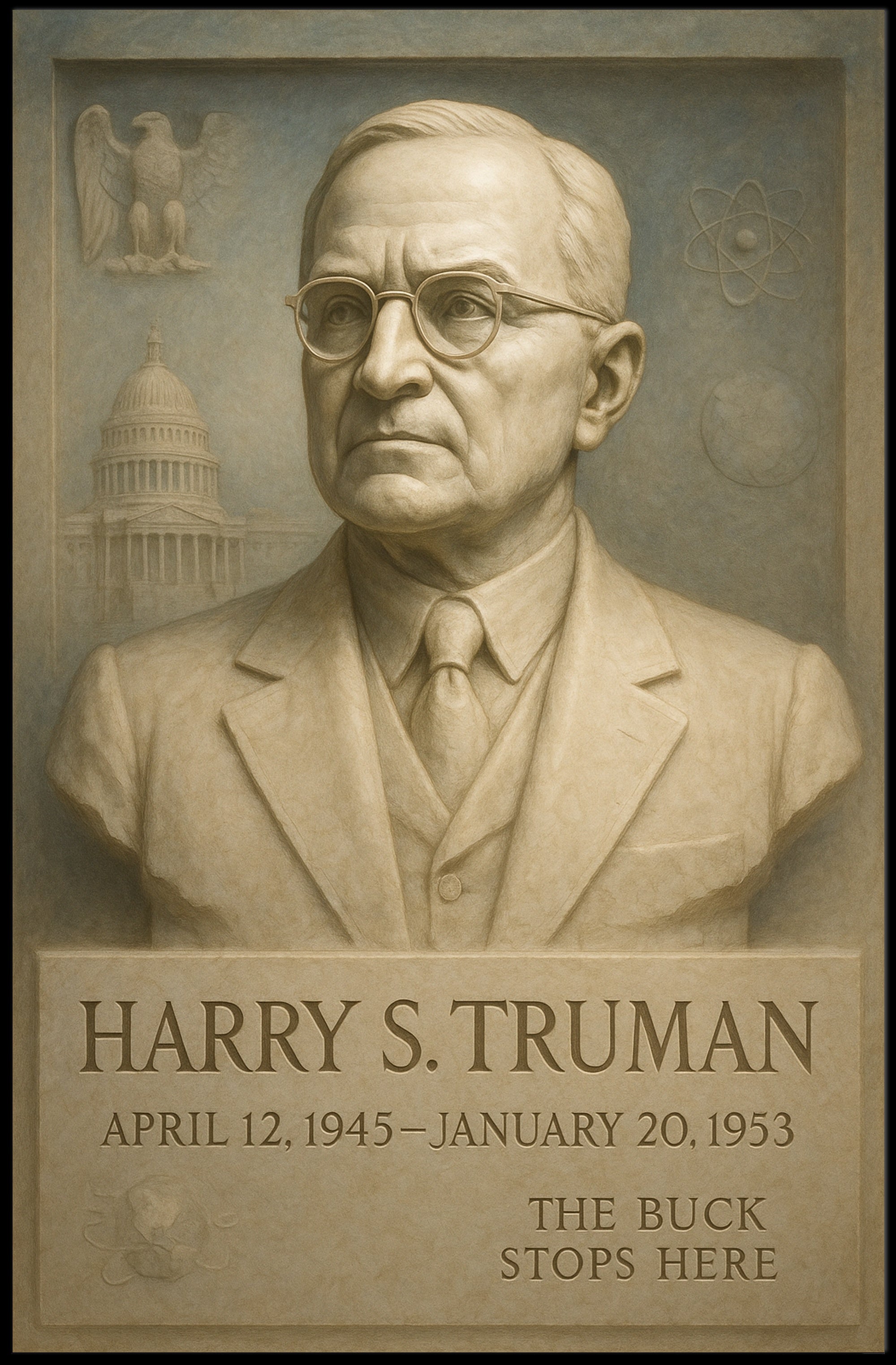 Harry S. Truman Presidential Tribute Poster PosterGoat