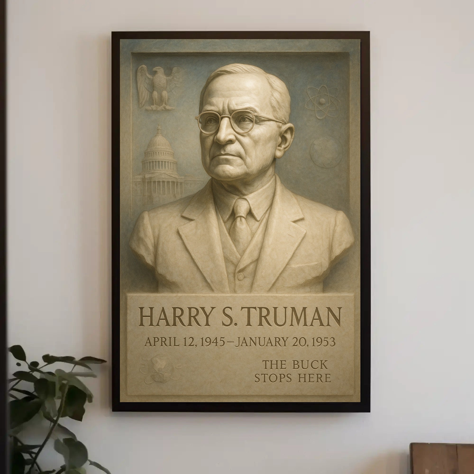 Harry S. Truman Presidential Tribute Poster PosterGoat