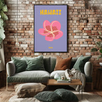 Hawaiian Hibiscus Tropical Beauty Travel Poster PosterGoat