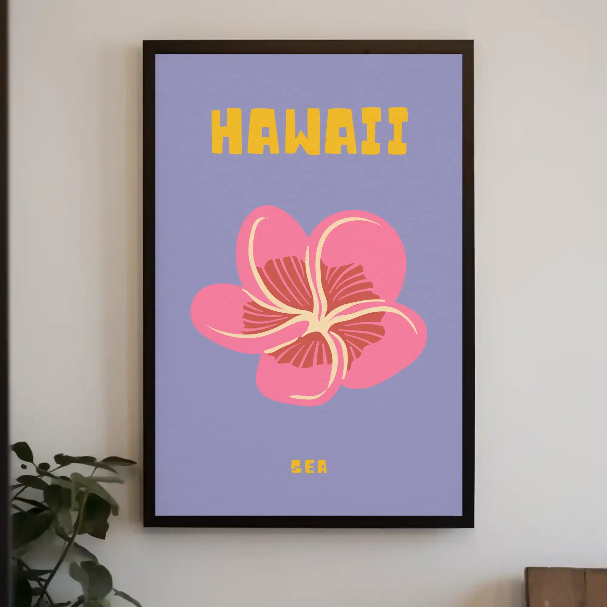 Hawaiian Hibiscus Tropical Beauty Travel Poster PosterGoat