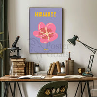 Hawaiian Hibiscus Tropical Beauty Travel Poster PosterGoat