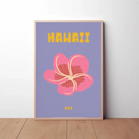 Hawaiian Hibiscus Tropical Beauty Travel Poster PosterGoat