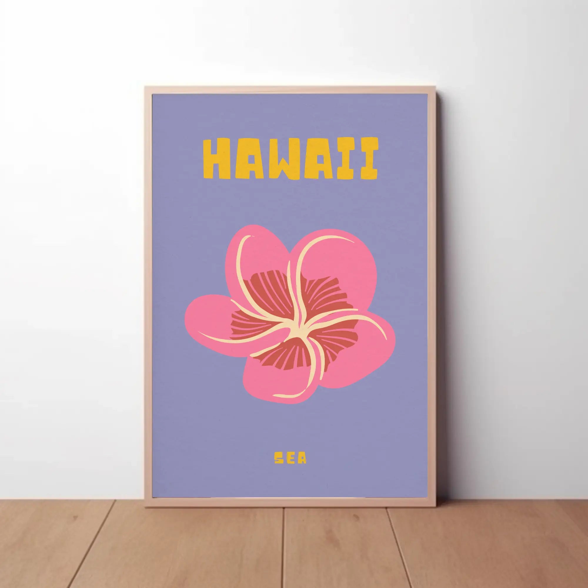 Hawaiian Hibiscus Tropical Beauty Travel Poster PosterGoat