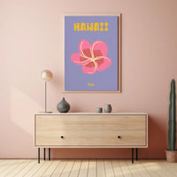 Hawaiian Hibiscus Tropical Beauty Travel Poster PosterGoat