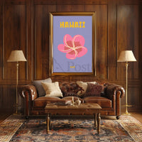 Hawaiian Hibiscus Tropical Beauty Travel Poster PosterGoat