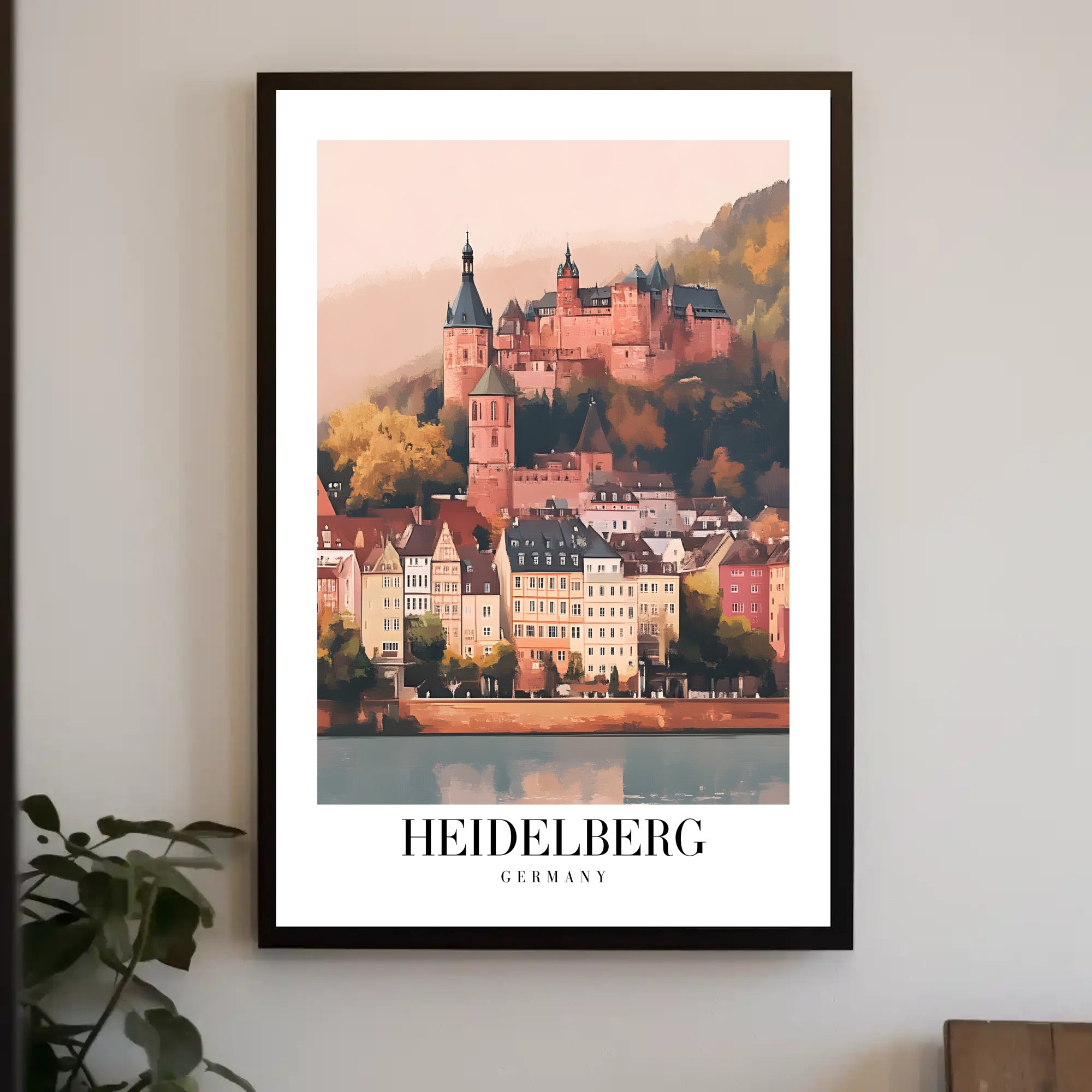 Heidelberg Castle Vintage Charm Travel Poster PosterGoat