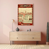 Historic Los Angeles Vintage Travel Poster PosterGoat