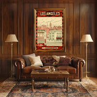 Historic Los Angeles Vintage Travel Poster PosterGoat