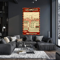 Historic Los Angeles Vintage Travel Poster PosterGoat