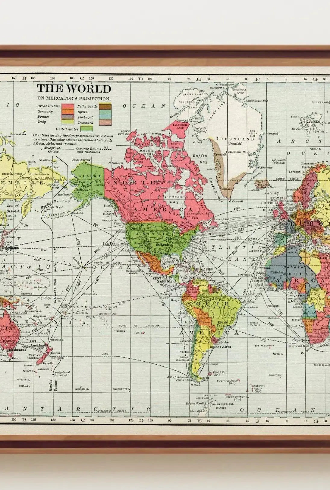 Historical World Map Colonial Territories Historical Poster PosterGoat