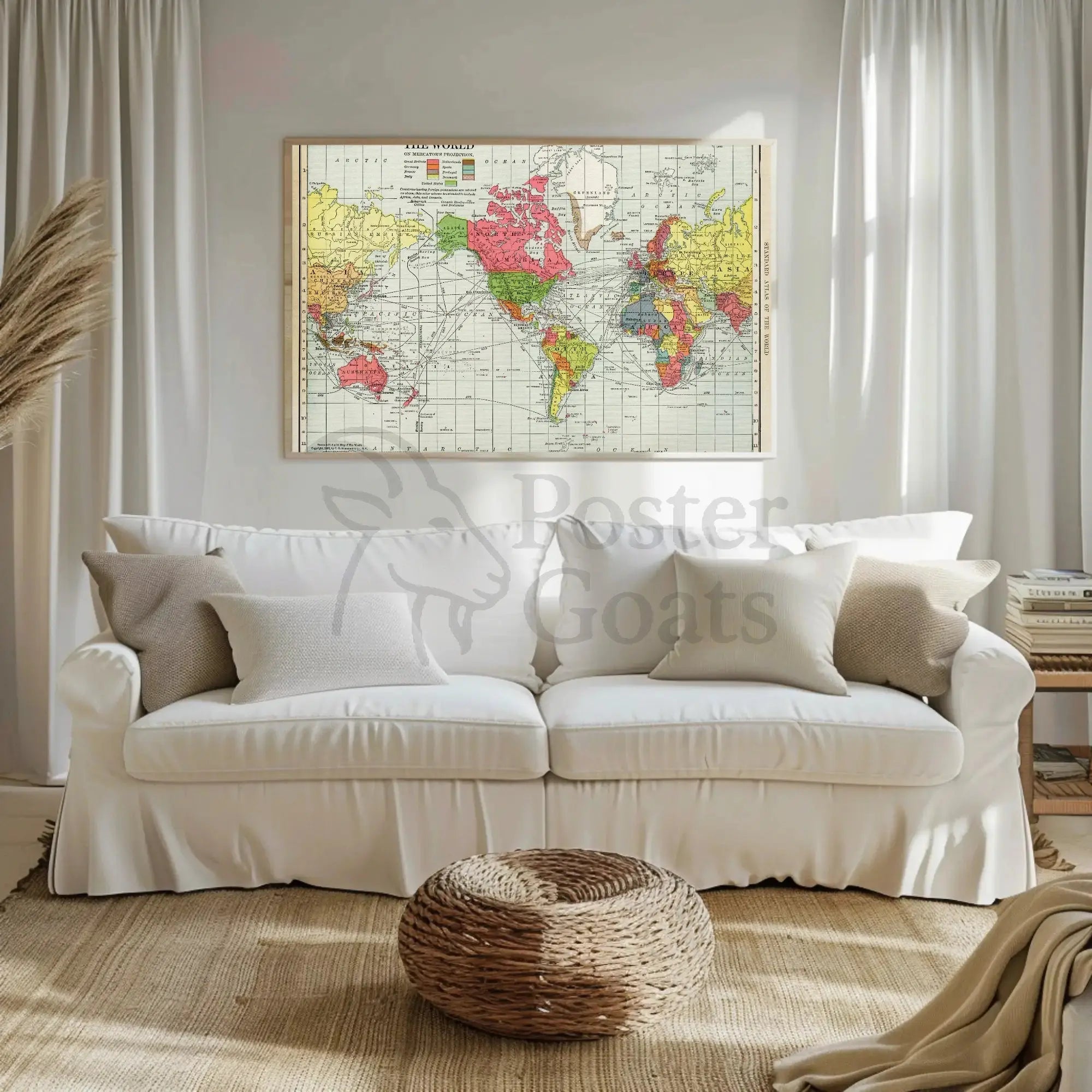 Historical World Map Colonial Territories Historical Poster PosterGoat
