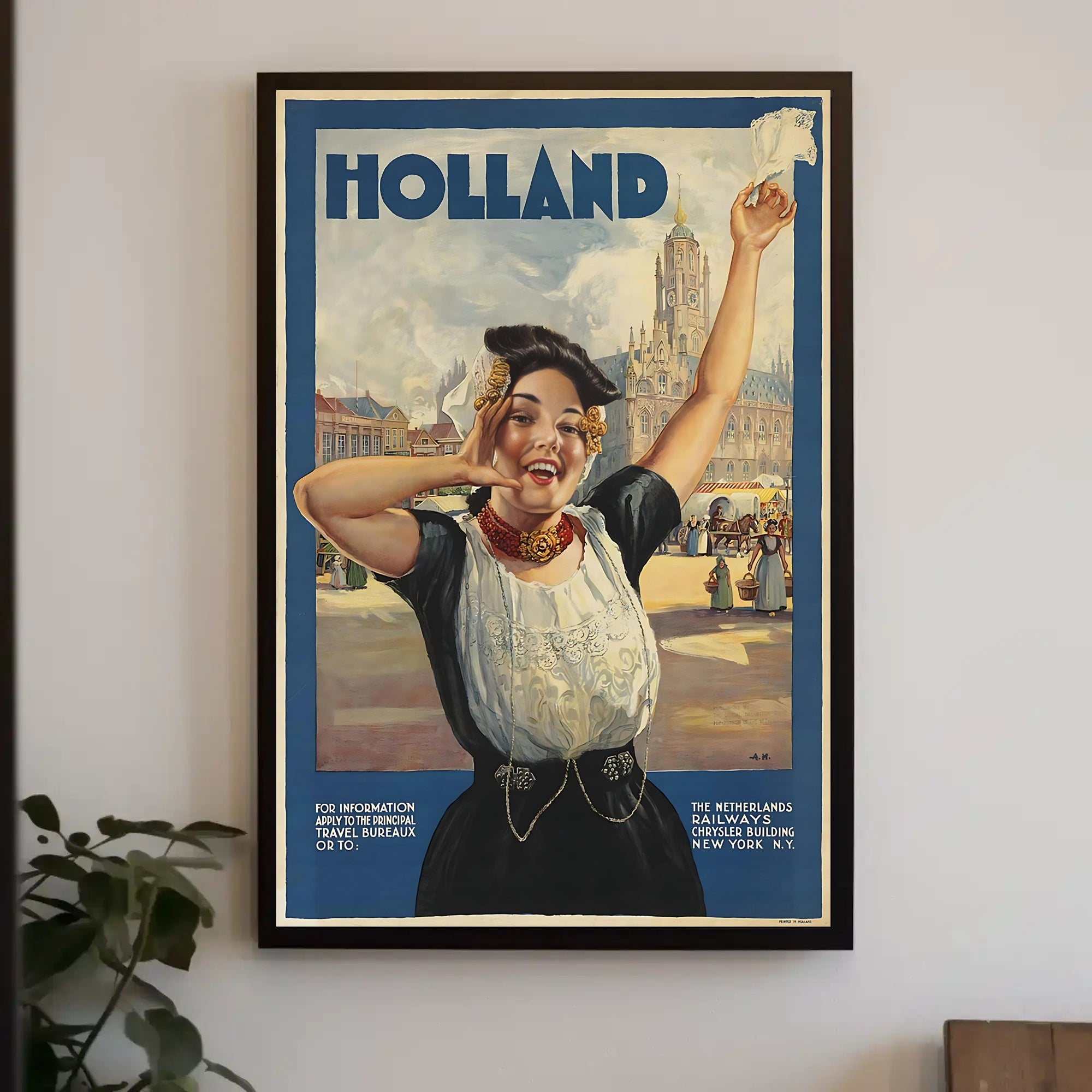 Holland Travel Adventure: Explore Europe with Vintage Poster PosterGoat