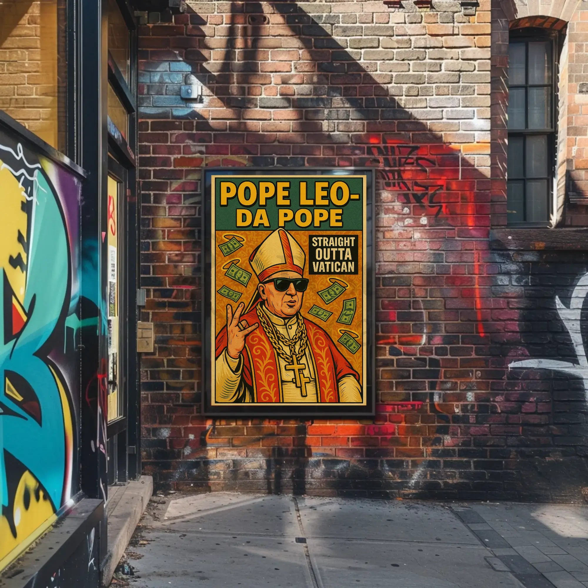 Holy Humor: Pop Art Style Cultural Heritage Poster PosterGoat