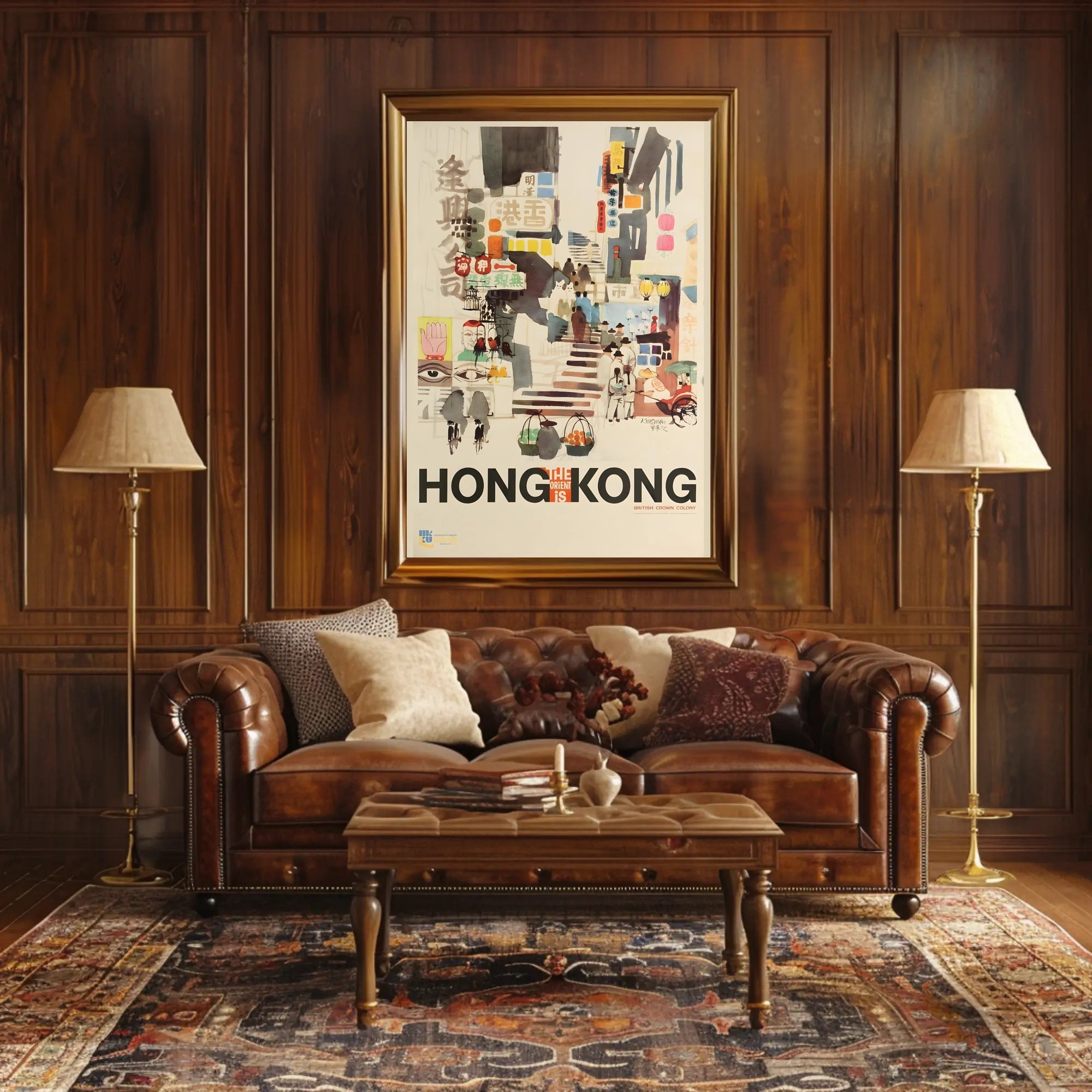 Hong Kong British Era Cultural Heritage Poster PosterGoat