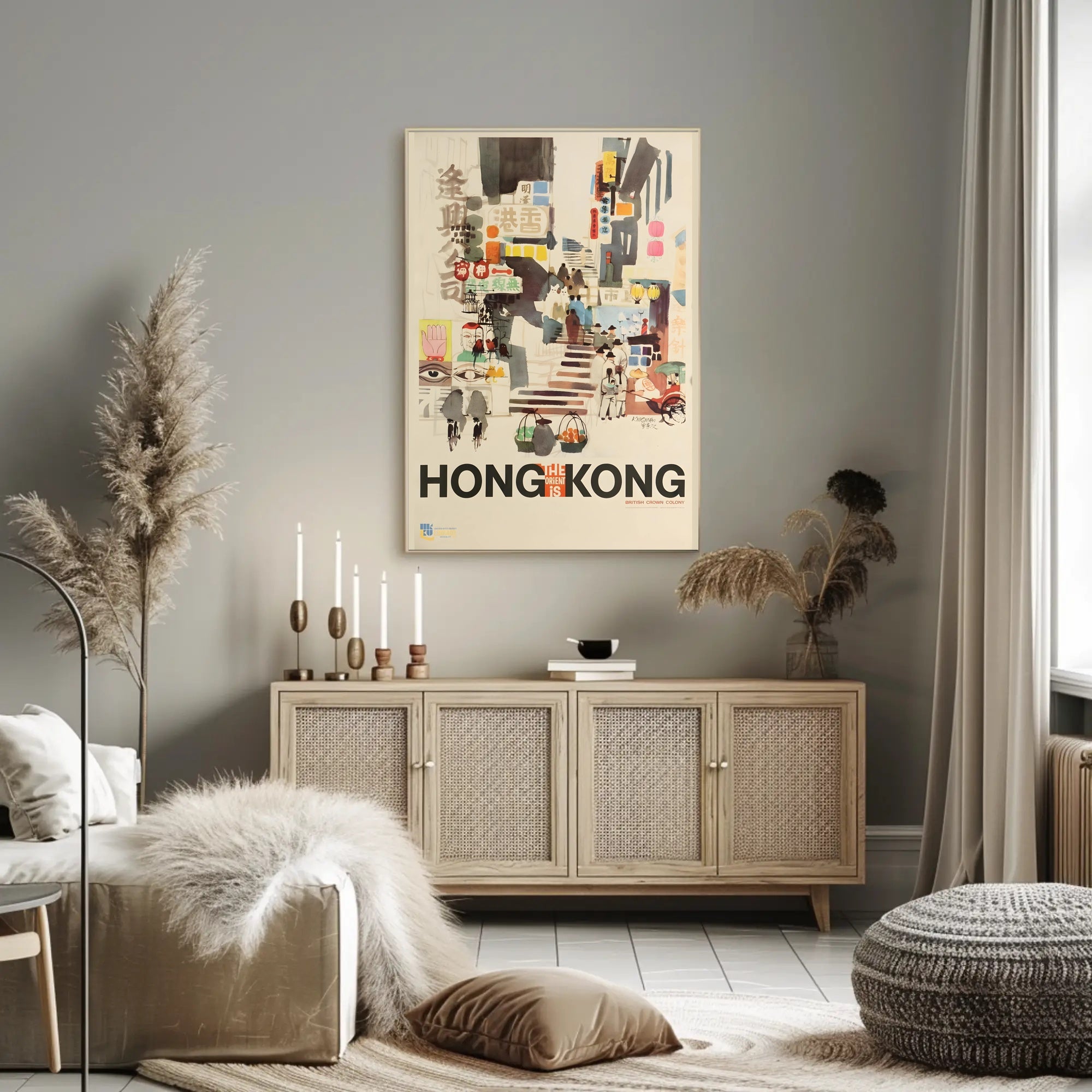 Hong Kong British Era Cultural Heritage Poster PosterGoat