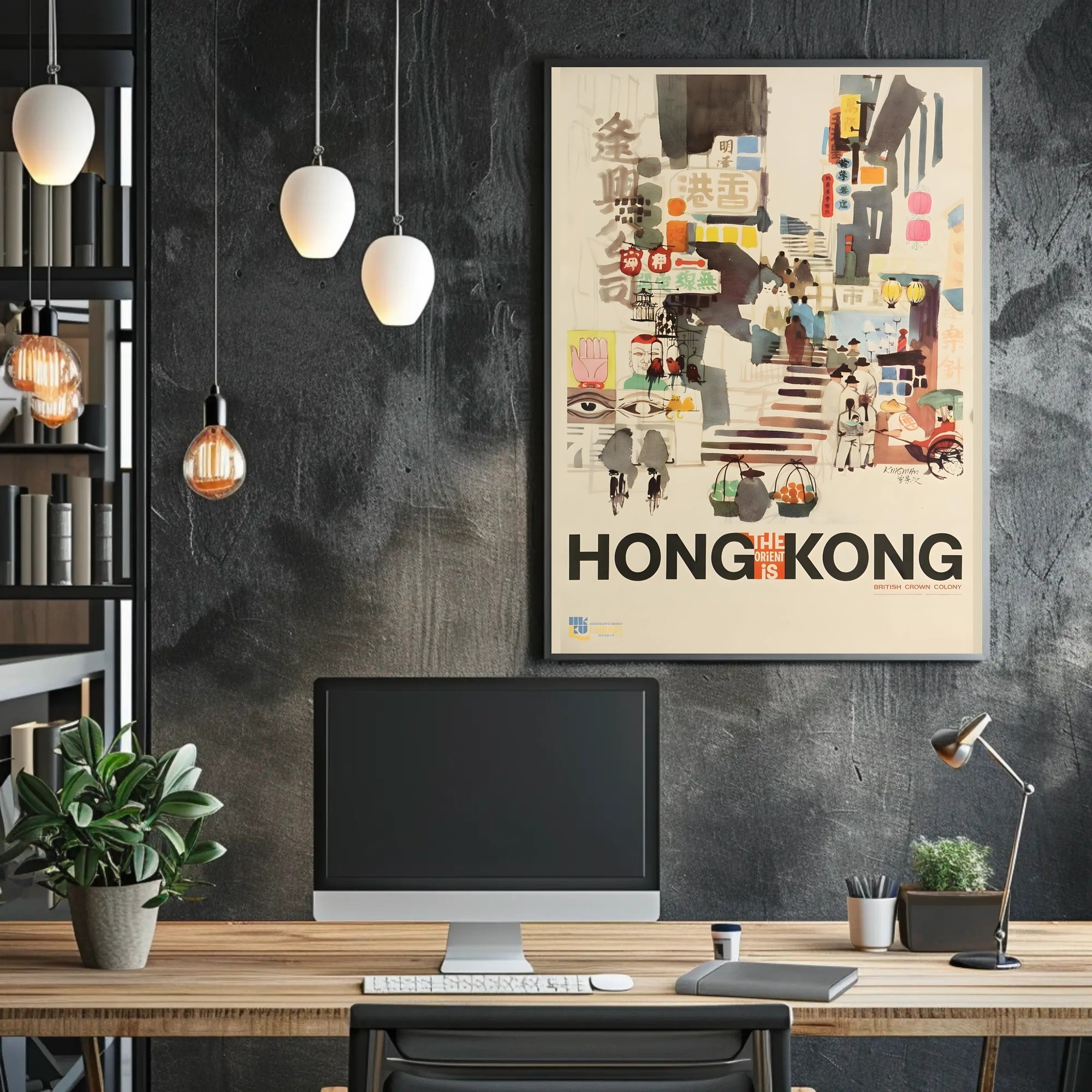Hong Kong British Era Cultural Heritage Poster PosterGoat