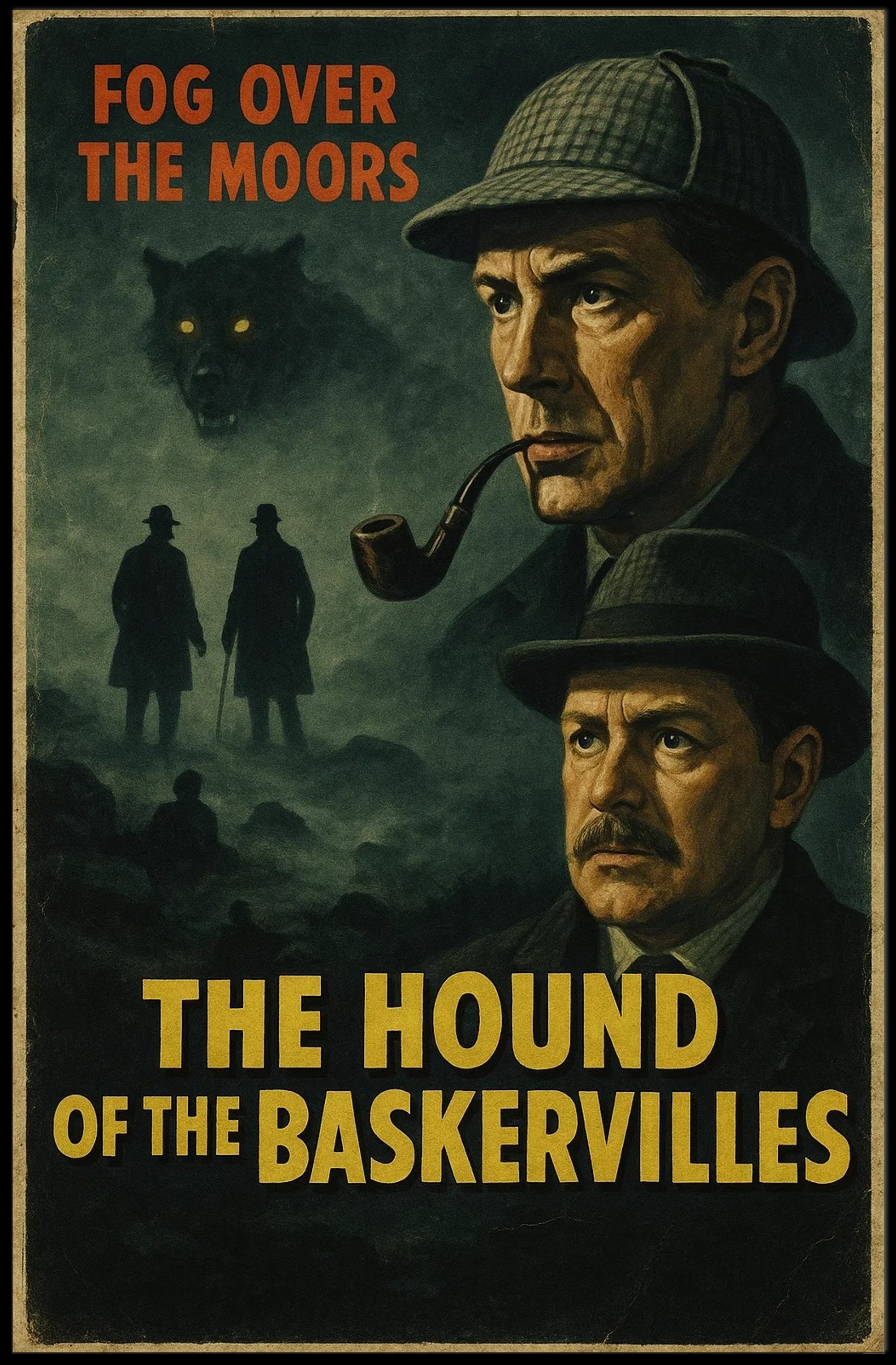 Hound of the Baskervilles Mystery Art Poster PosterGoat