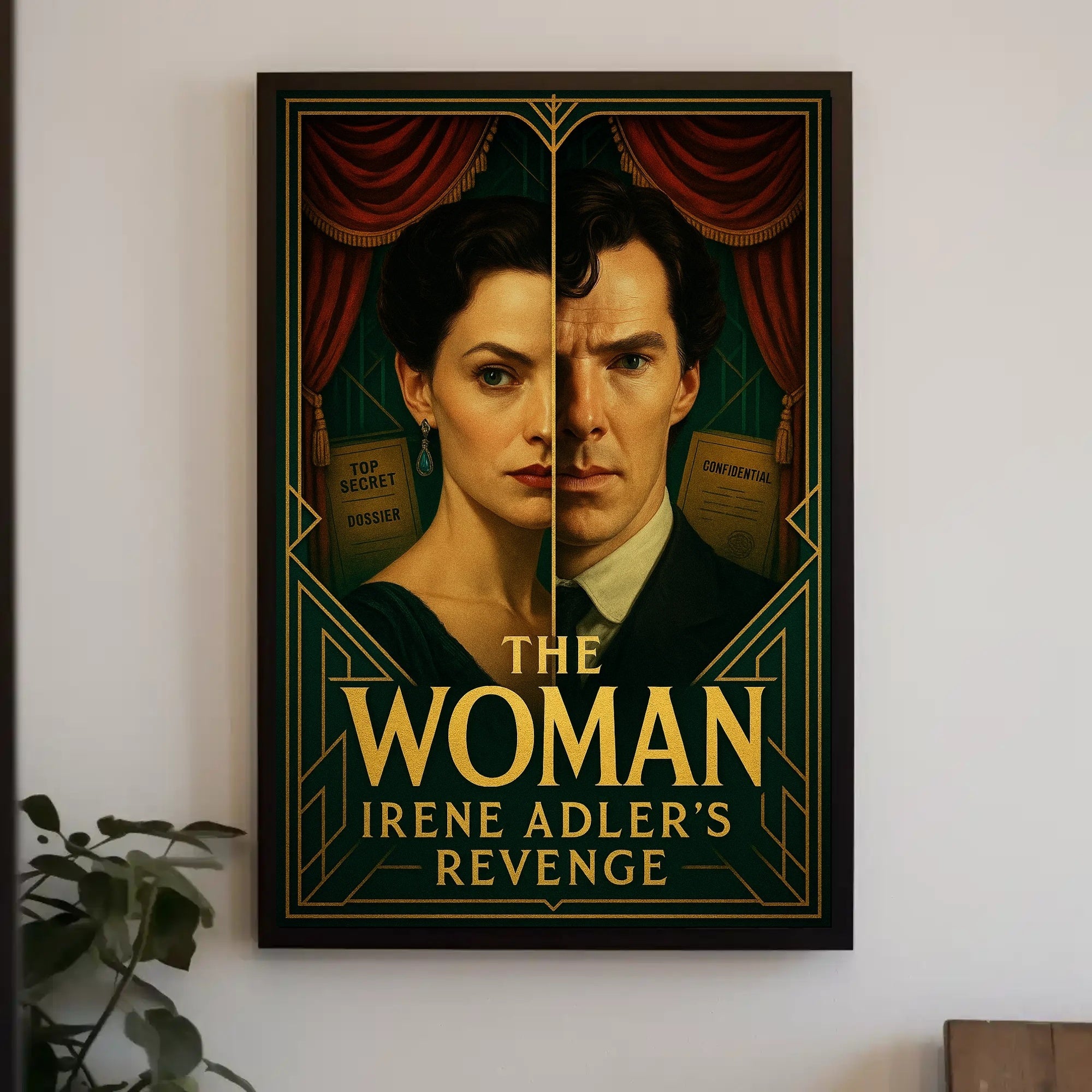 IRENE ADLER'S REVENGE Vintage Mystery Art Poster PosterGoat