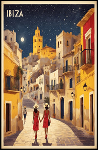Ibiza Street Stroll Travel Experience Poster PosterGoat