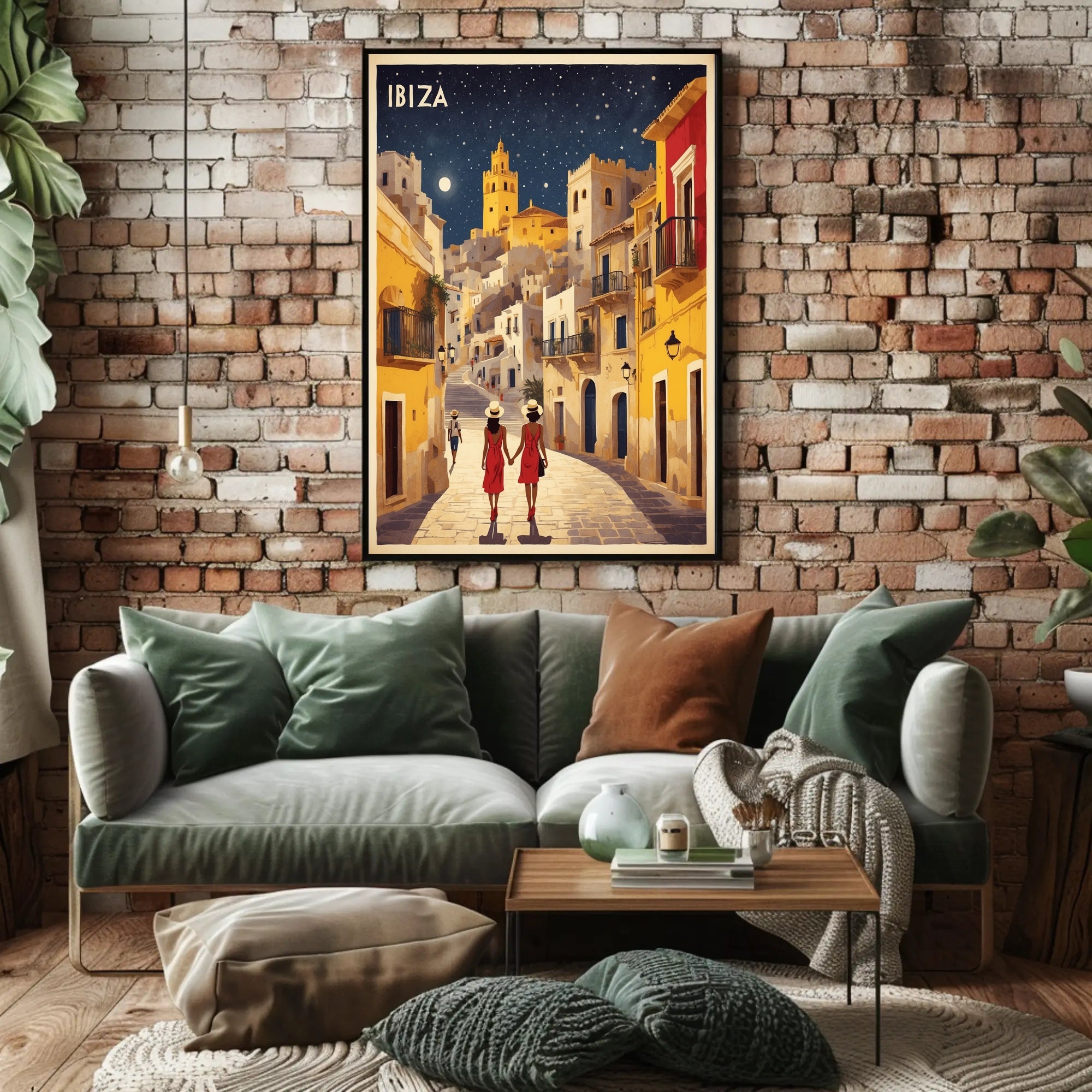 Ibiza Street Stroll Travel Experience Poster PosterGoat