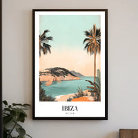 Ibiza Summer Serenity: Minimalist Travel Poster PosterGoat