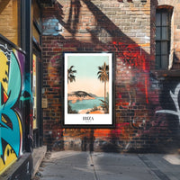 Ibiza Summer Serenity: Minimalist Travel Poster PosterGoat