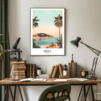 Ibiza Summer Serenity: Minimalist Travel Poster PosterGoat