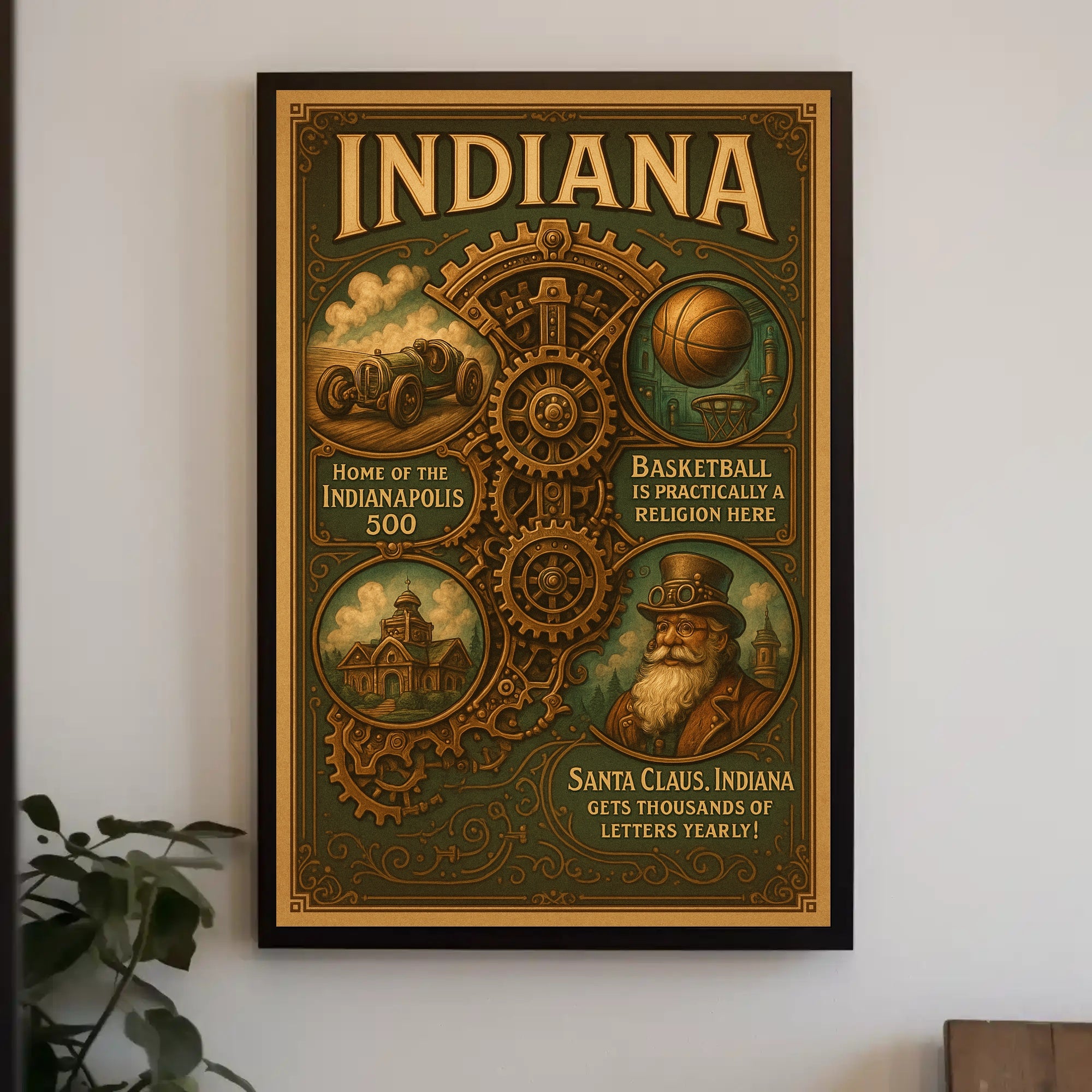 Indiana Highlights Poster PosterGoat