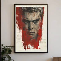 Intense Expressionism: Dramatic Close-up Artistic Poster PosterGoat