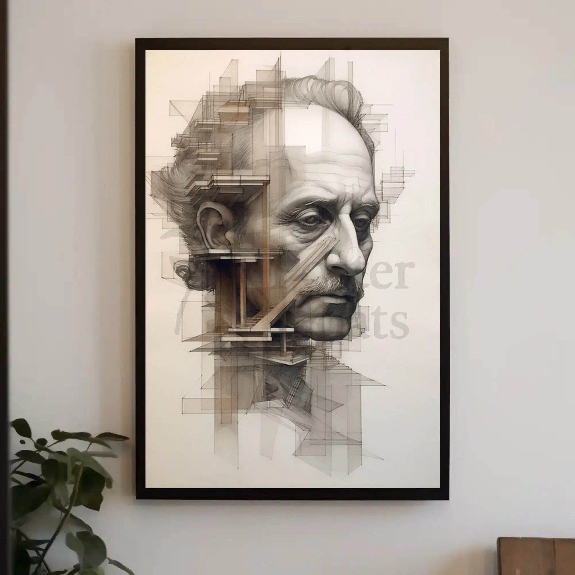 Intricate Geometric Elder Abstraction Art Poster PosterGoat