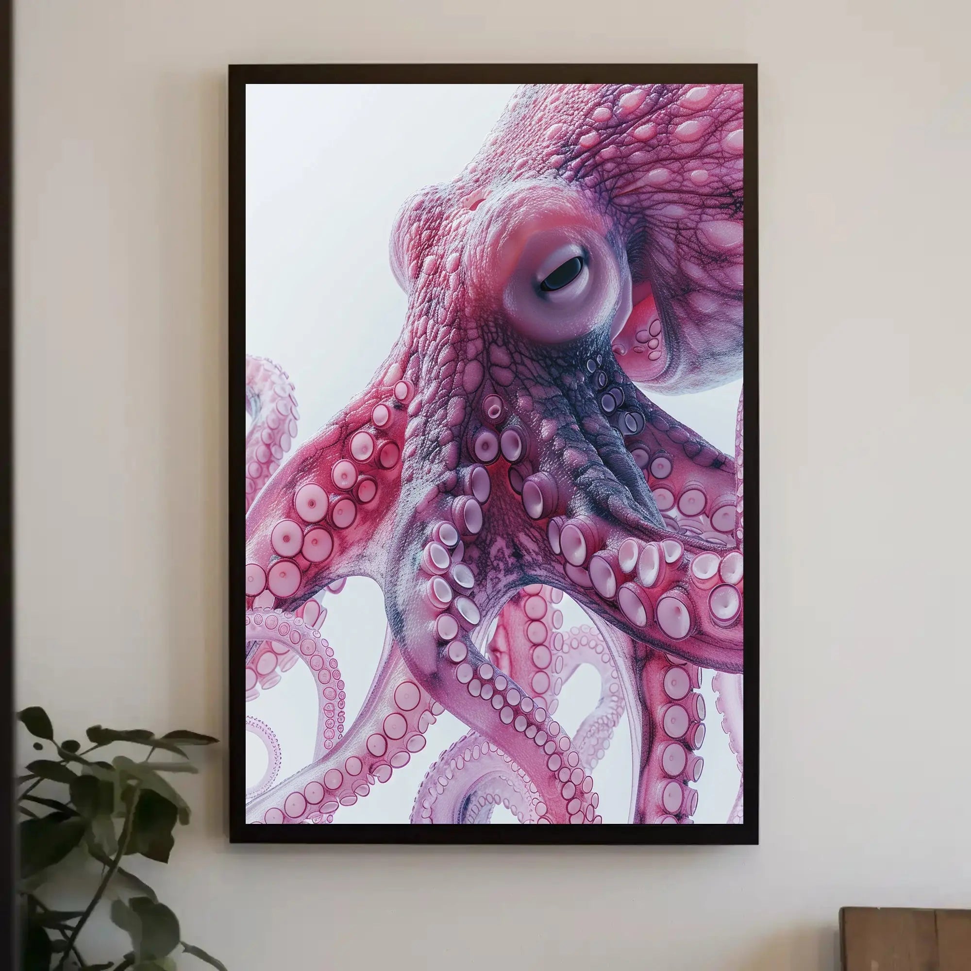 Intricate Octopus Illustration in Ethereal Colors Animal Poster PosterGoat