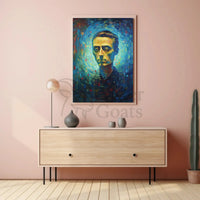 Introspective Abstract Expressionist Dreamscape Artistic Poster PosterGoat