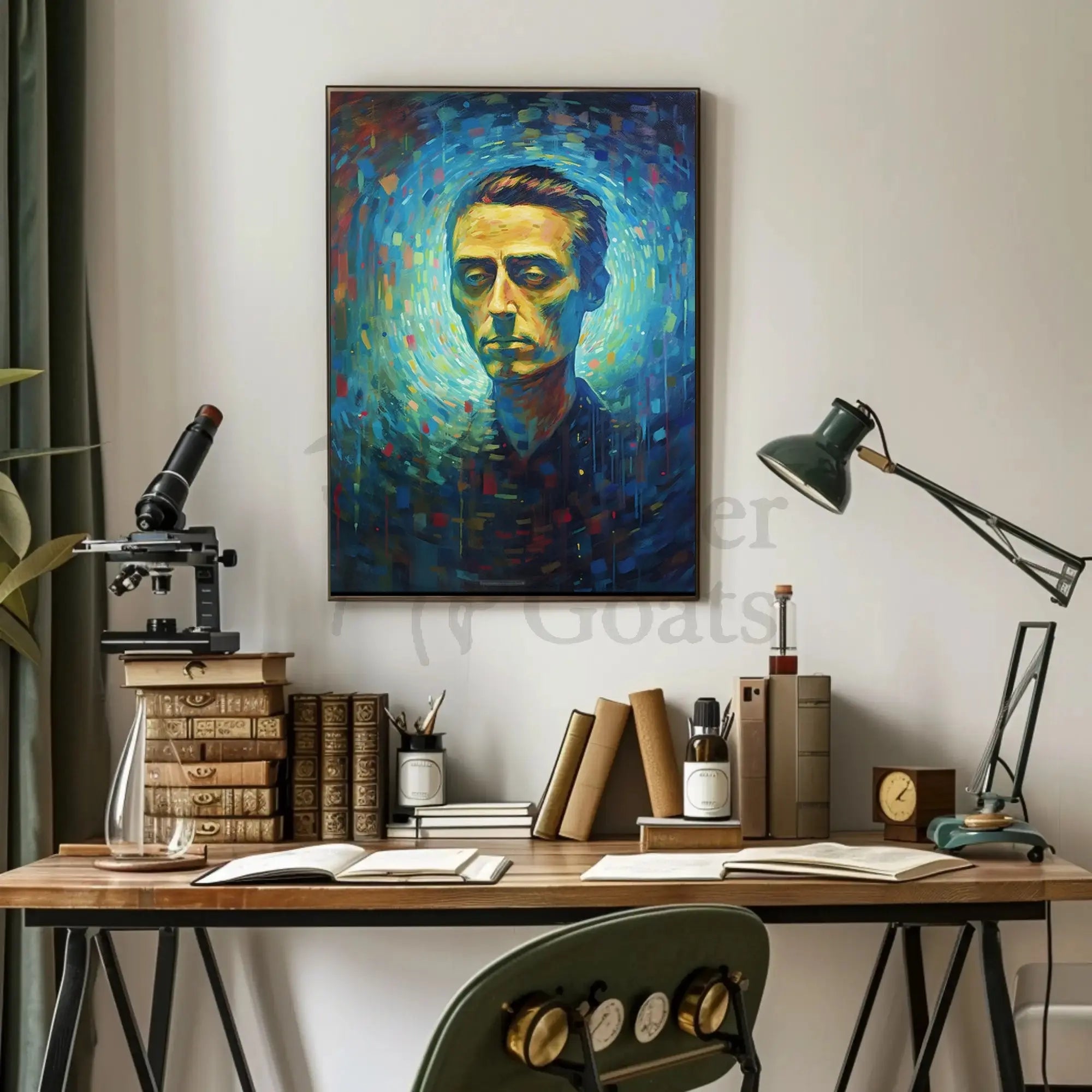 Introspective Abstract Expressionist Dreamscape Artistic Poster PosterGoat