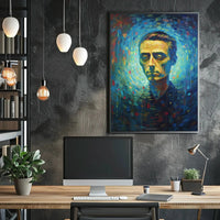 Introspective Abstract Expressionist Dreamscape Artistic Poster PosterGoat