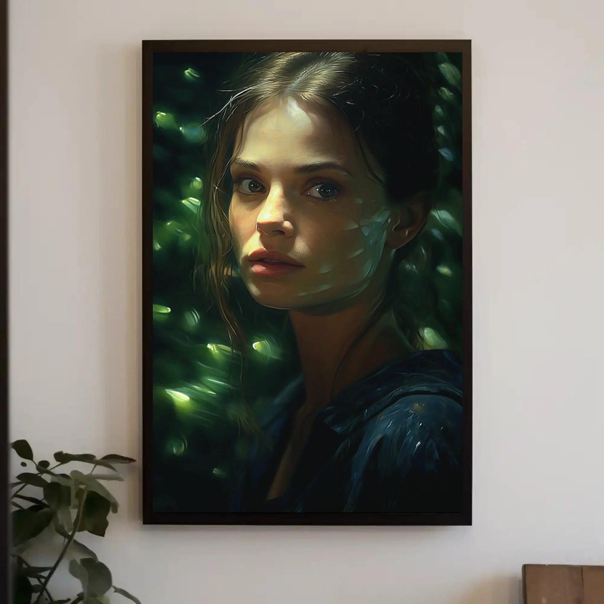 Introspective Beauty in Nature Artistic Poster PosterGoat