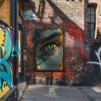 Introspective Visionary Eye with Surreal Elements Artistic Poster PosterGoat