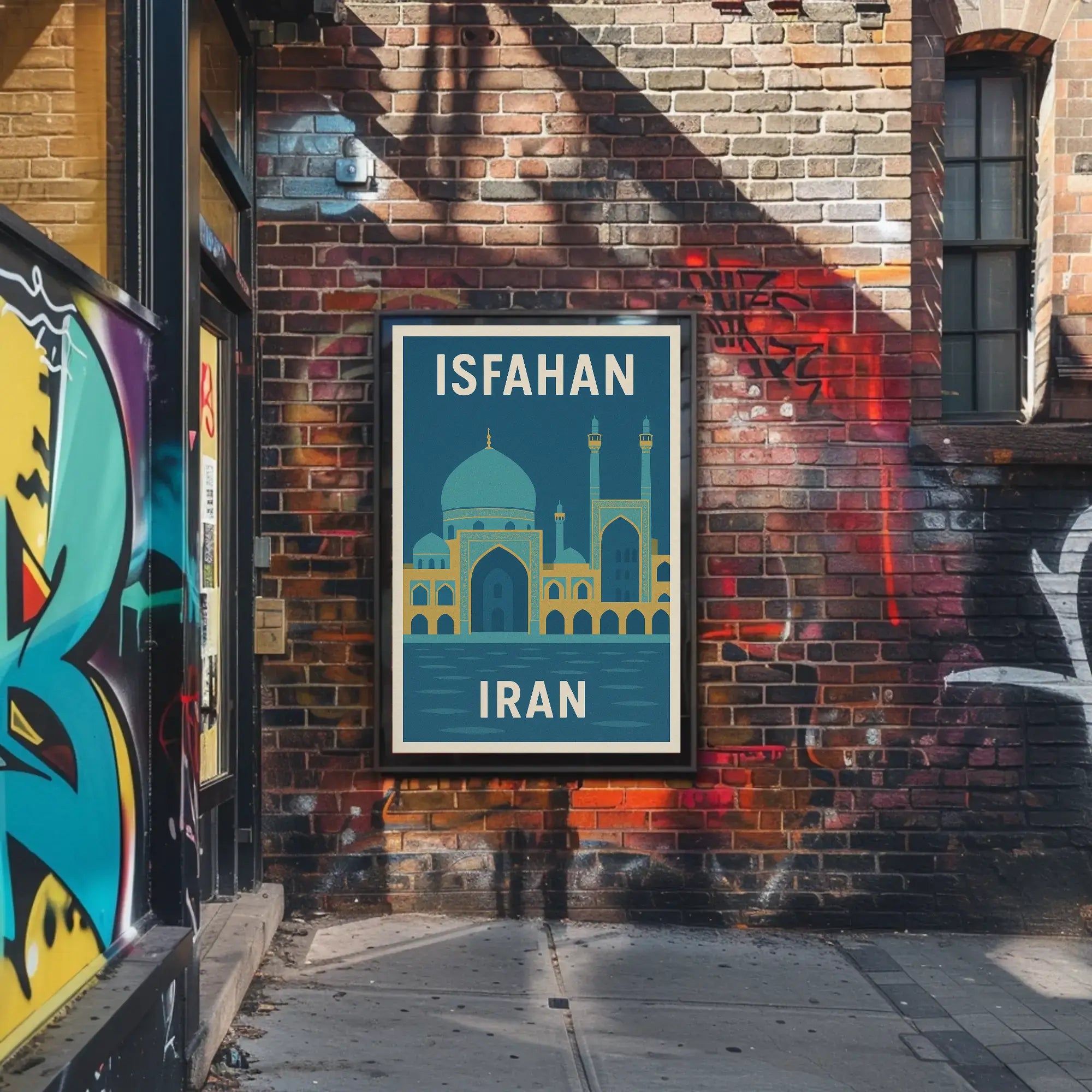 Isfahan's Architectural Beauty in Serenity Cultural or Heritage Poster PosterGoat